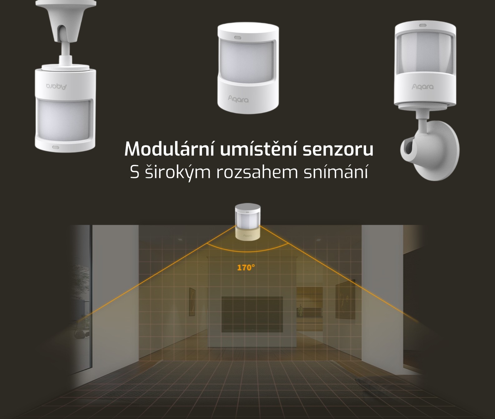 Aqara motion and light sensor pohybový senzor rozsah snímání evtech_cz